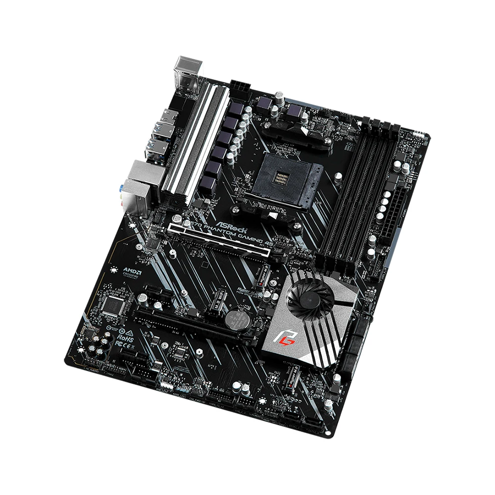 Placa base ASRock nueva B450M STEEL LEGEND compatible con Ryzen 5 5600G R7 5700X3D 5800X CPU 4xDDR4 HDMI M.2 mATX AM4