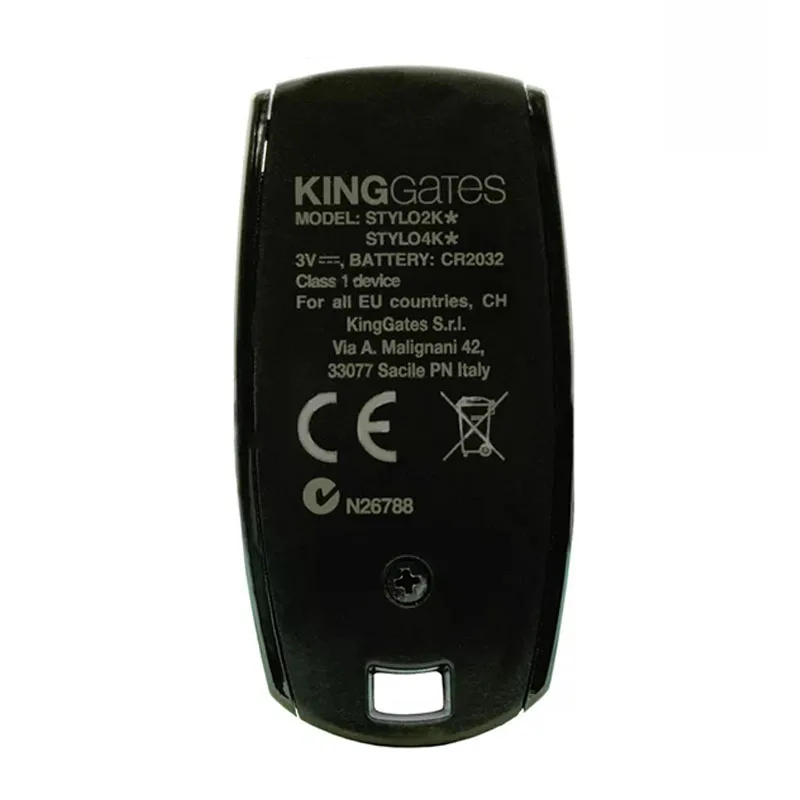For KINGGATES STYLO 2K 4K Garage Door Remote Control 433MHz Rolling Code Compatible With KING GATES STYLO4 2 Gate Remote Control