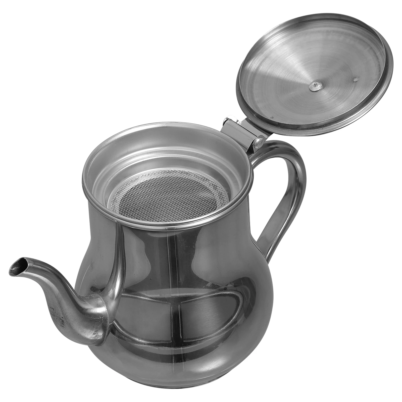 

Stainless Steel Container Grease Filtering Cup Household Pot with Strainer Kitchen Oil Canister Heat Resistant Easy Clean Smooth
