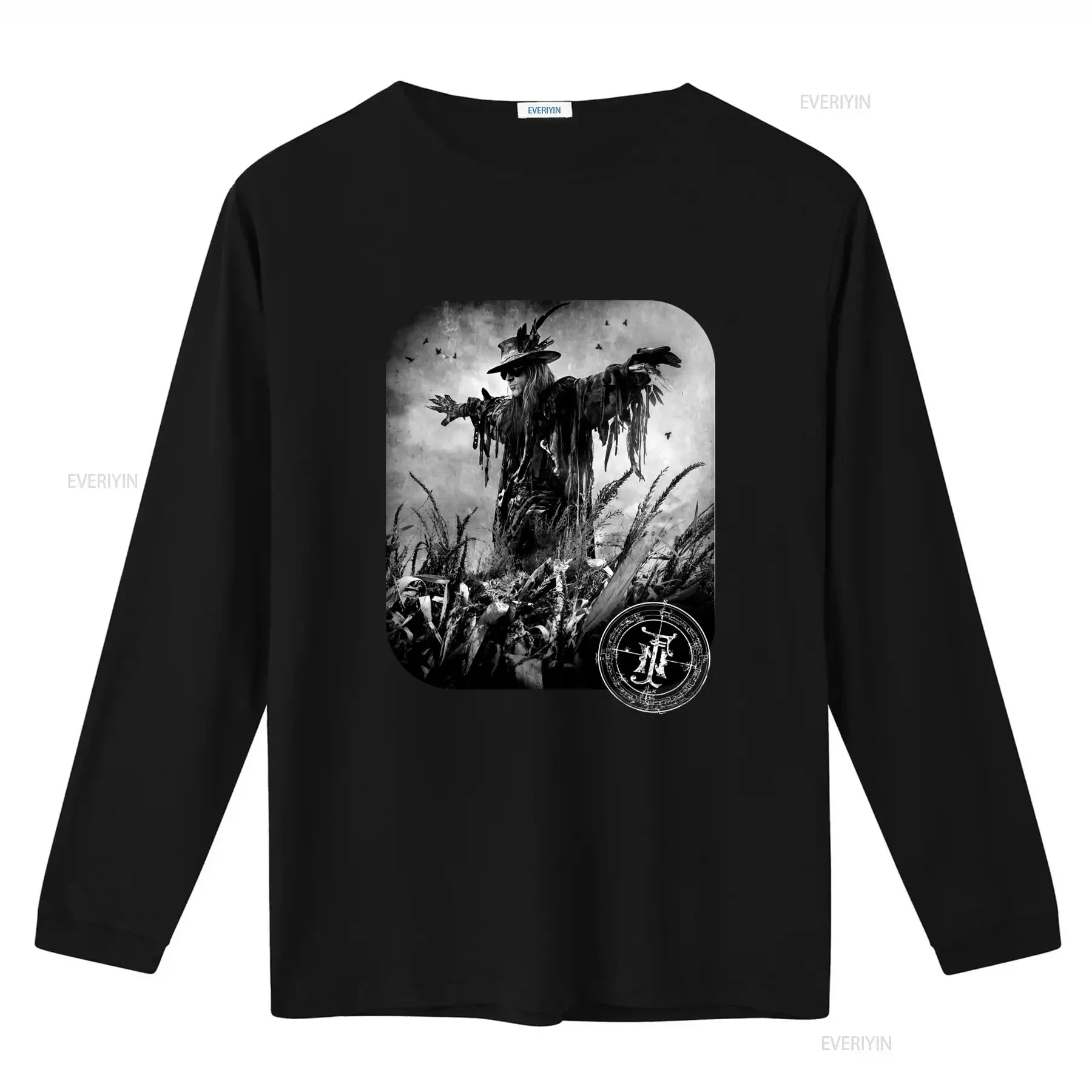 Unique Gothic Style Fields of the Nephilim T Shirt for Men Vintage Design with Scarecrow Print vintage Washed Soft homme