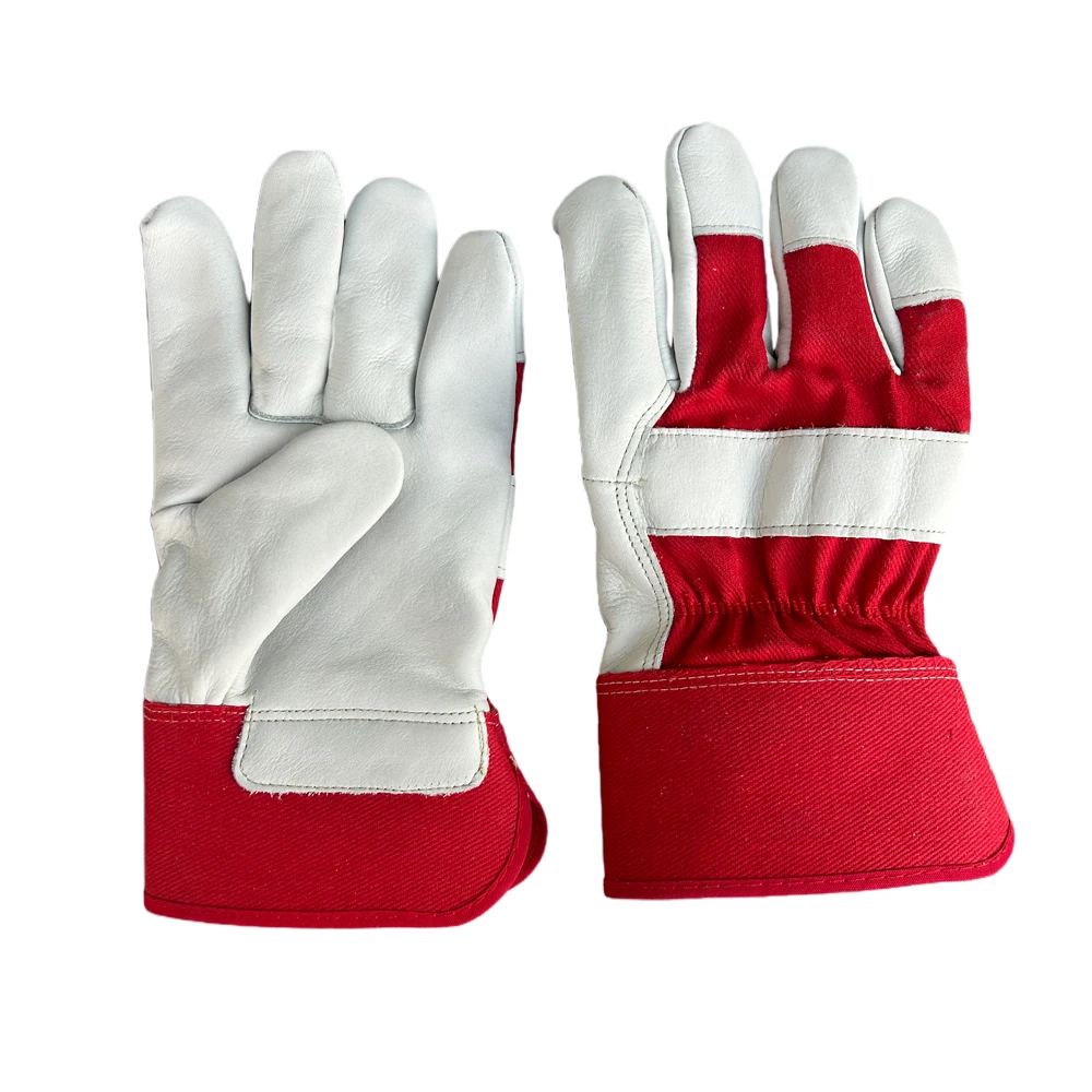 

Защитные рабочие перчатки из воловьей кожи, сварочные садовые перчатки, прочные кожаные перчатки с мягкой подкладкой для промышленного использования