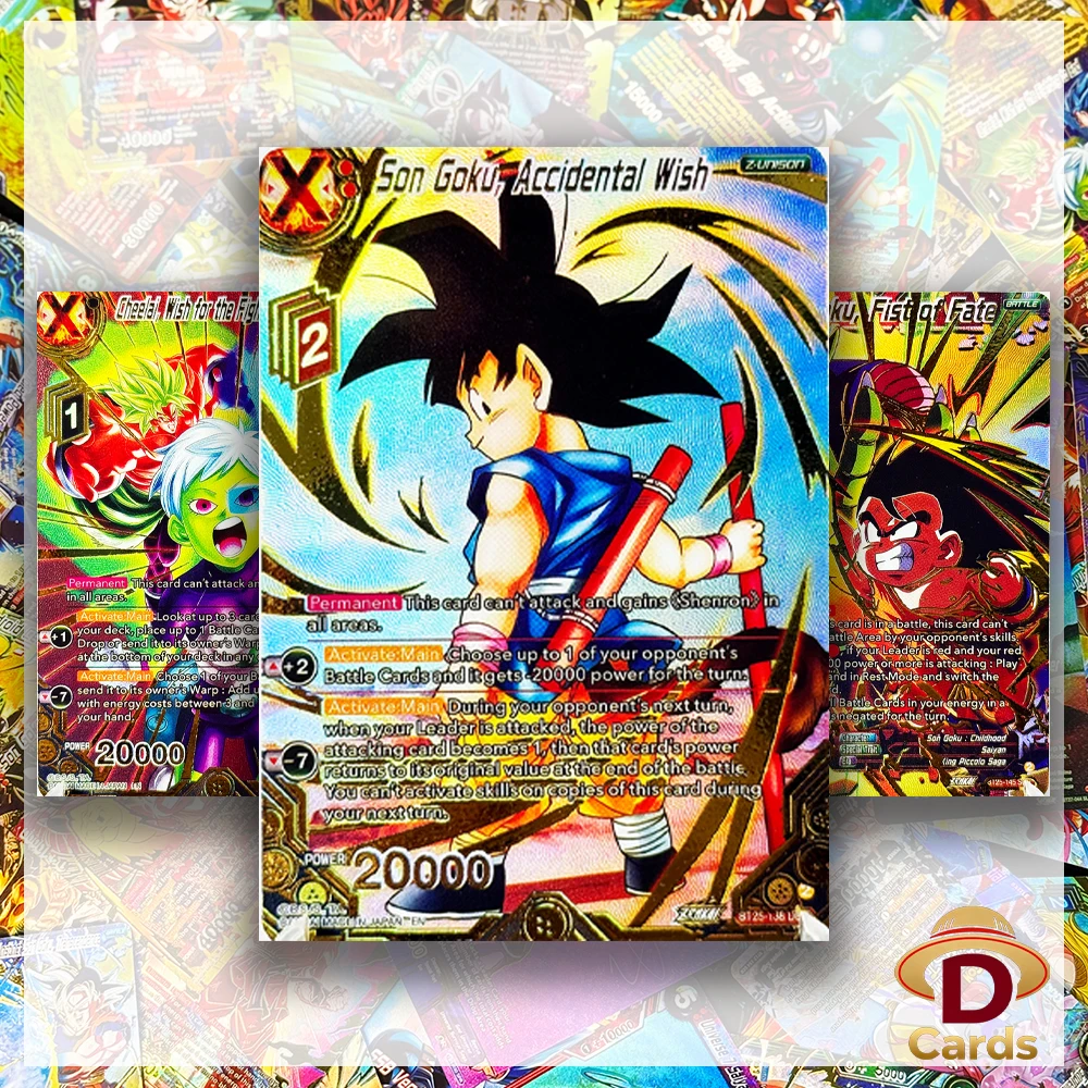 

Коллекционные карточки Dragon Ball Super: высококачественные реплики, фольгированные, с текстурой, DBR, редкие, для игры, аниме-карточки