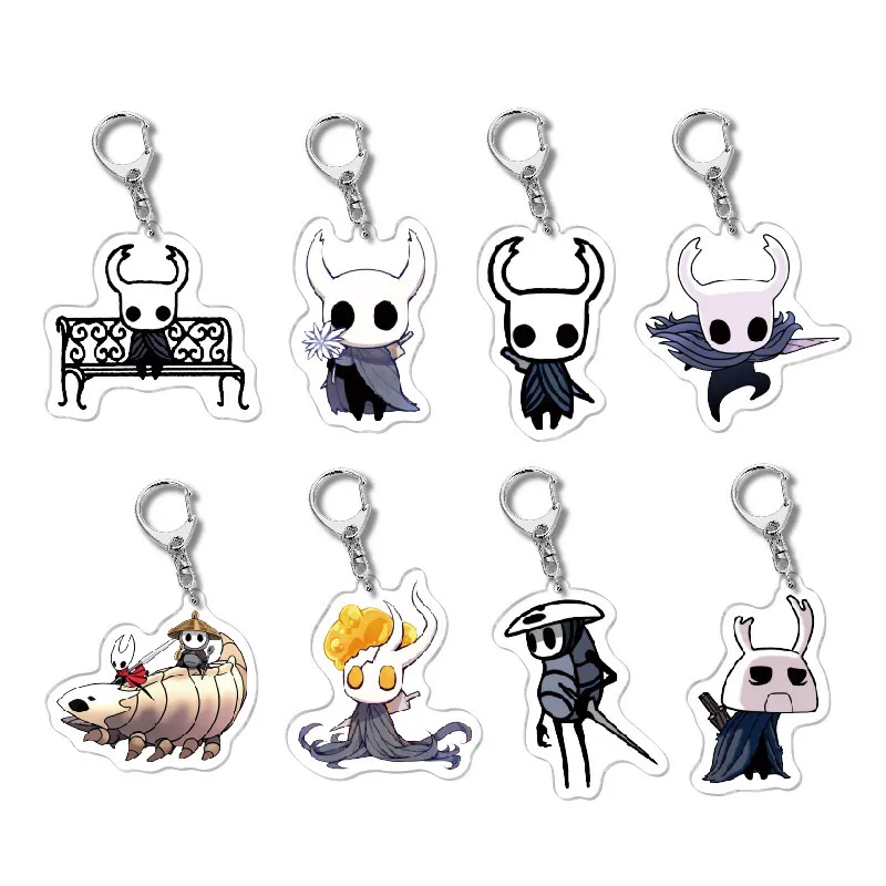 Hollow Knight Acrylic Keychain Jewelry Friends Key Chain Campus Related Products Cultural Creativity Friends Gift Kingring New