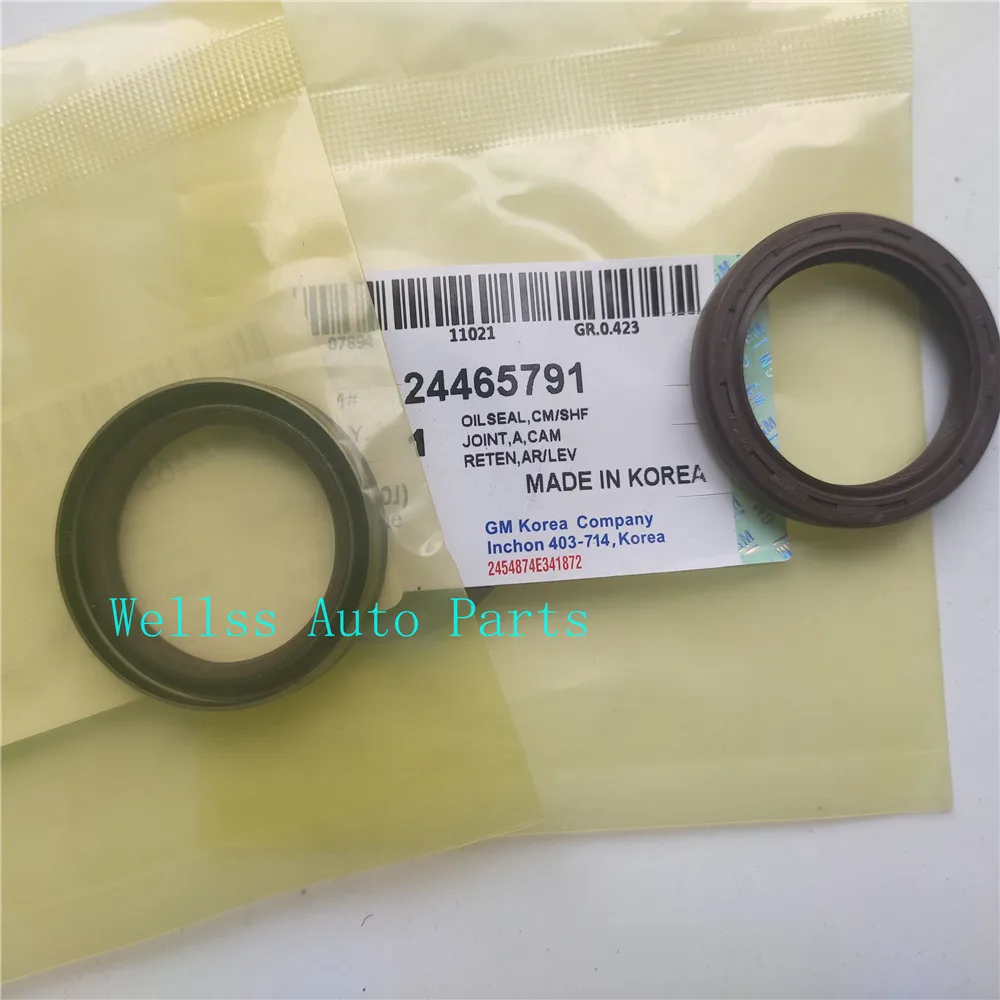 10PCS Engine Crankshaft Main Oil Seal Front 24465791 For Chevrolet CRUZE Sonic Epica Excelle- XT GT 25194224 24465790 24447223