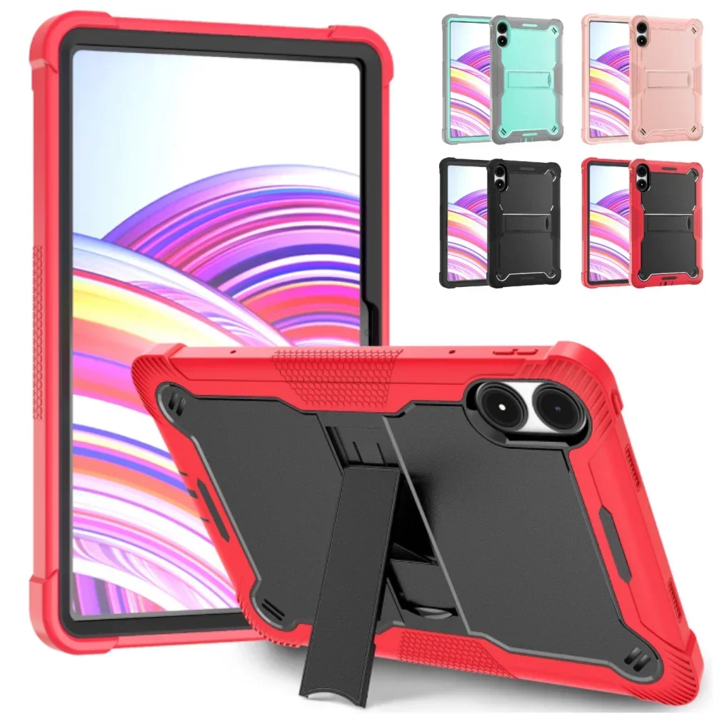 Case for Xiaomi Redmi Pad Pro 12.1 inch 2024 Shockproof Silicone Tablet Cover for POCO Pad 12.1 Built-in Kickstand & Pen Holder