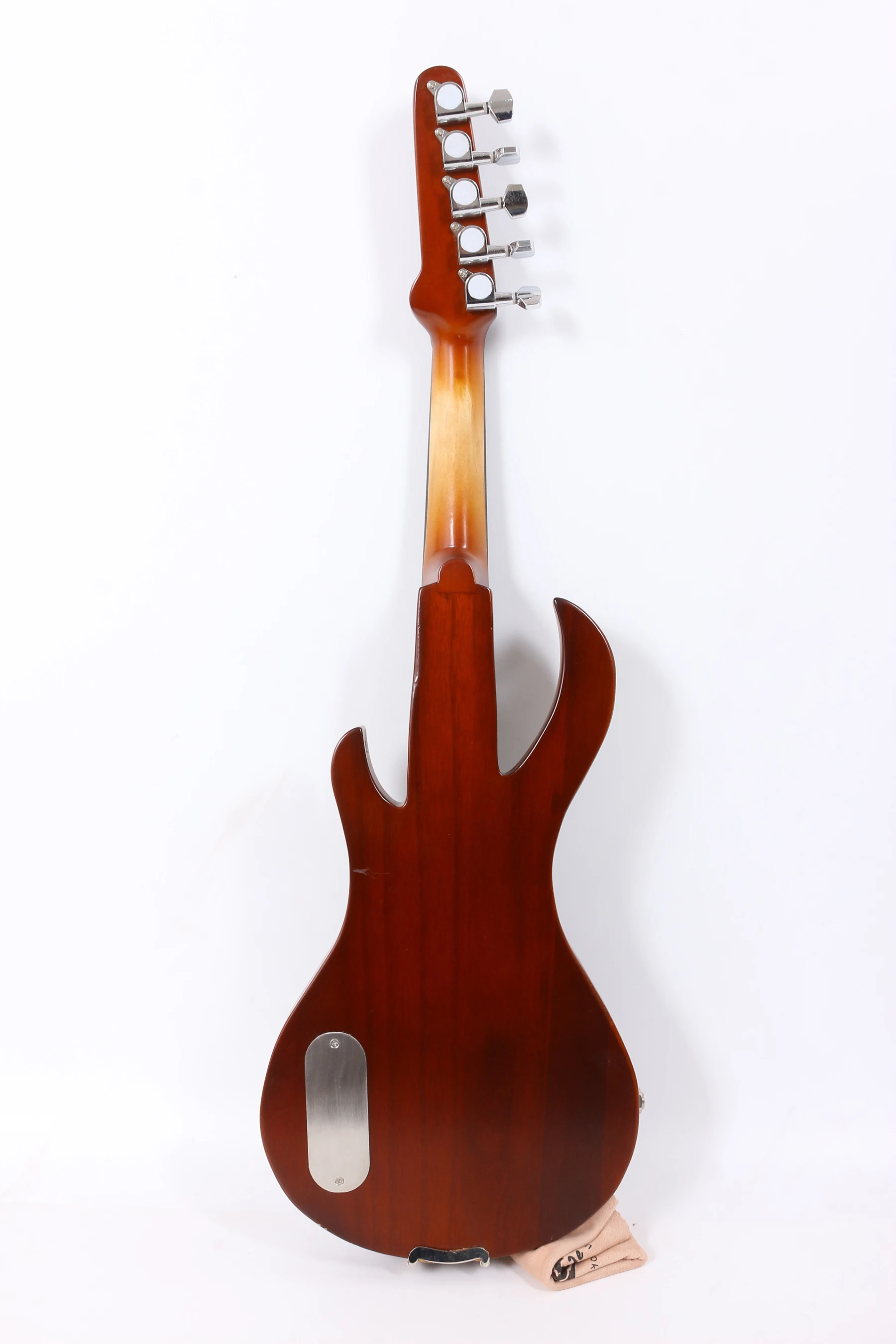 5 String  DARK  RED COLOR Electric Violin New 4/4 Flame guitar shape Solid wood Powerful Sound EV20-11