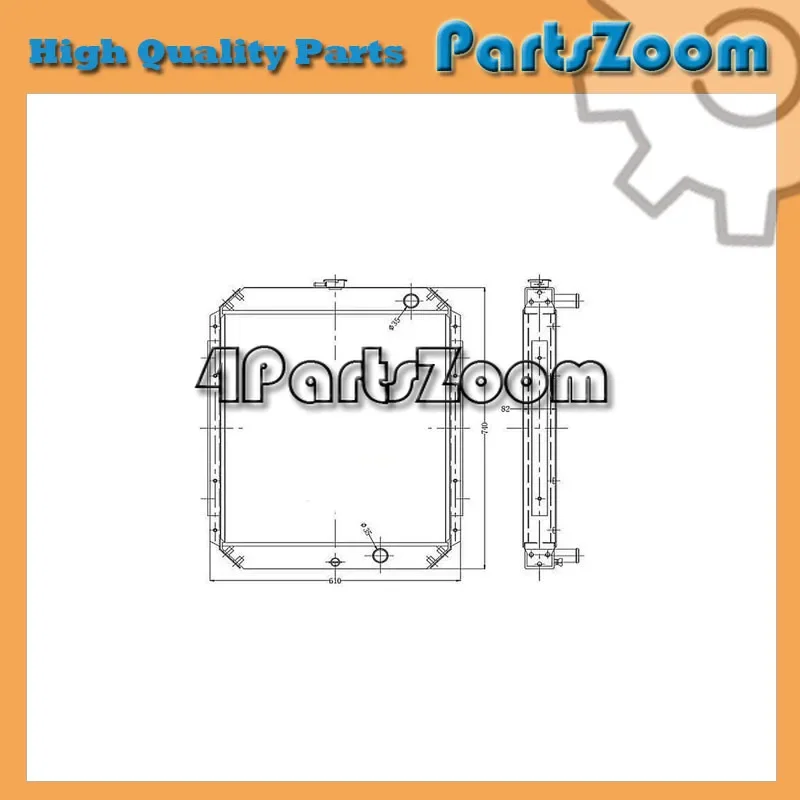 

Water Tank Radiator 11N1-40030 for Hyundai Excavator R80-7