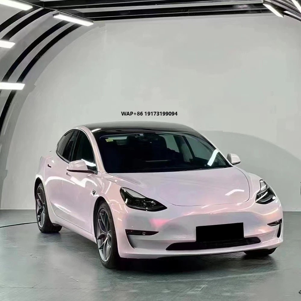 

WRAPMASTER Pearl Bloom Pink Anti Yellowing TPU Wrap Film Car Vinyl PPF Paint Protection Film Cool Car Wraps