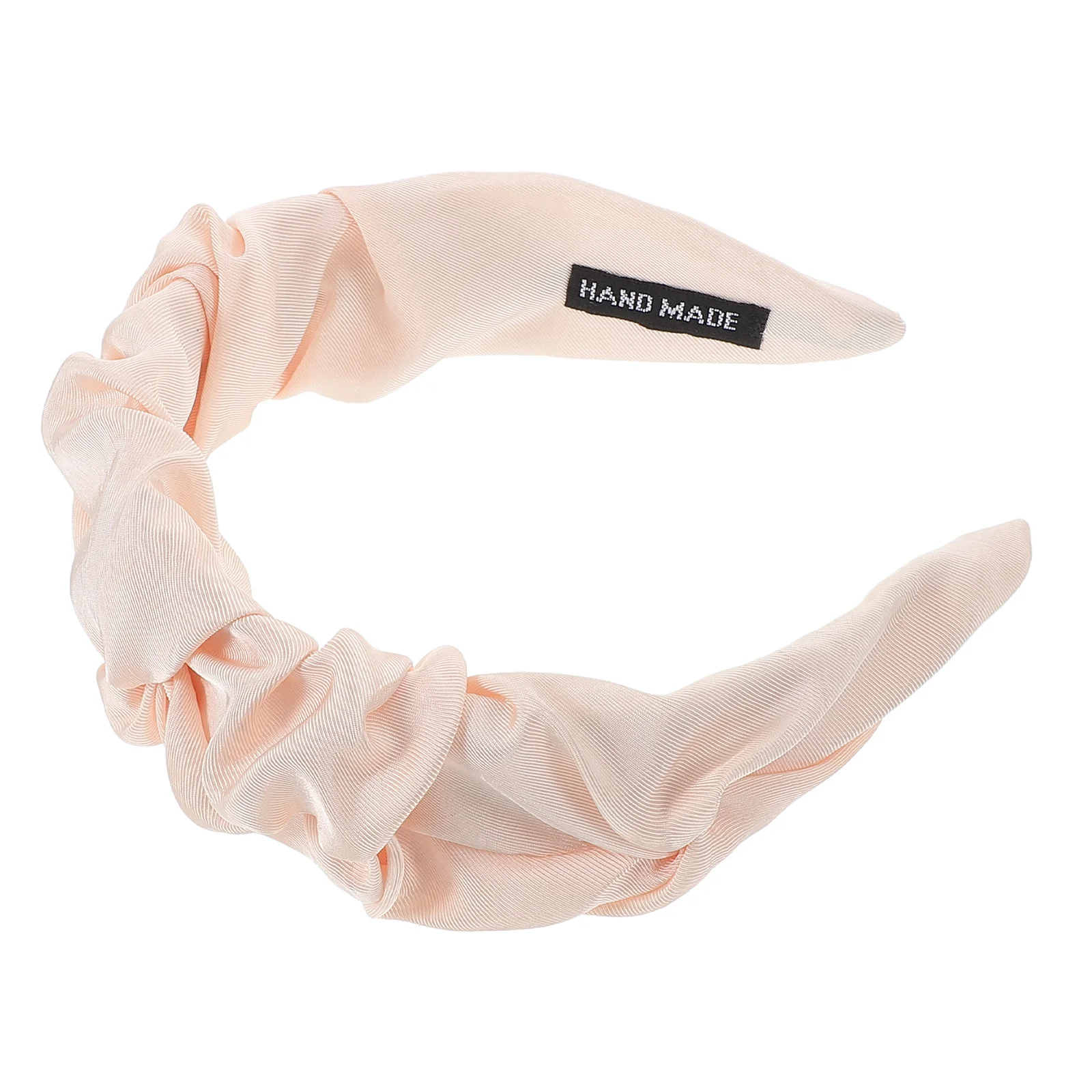 

Повязка на голову с широкими полями, сплошной цвет, простой дизайн, многофункциональная повязка на голову с широкими полями для ухода за кожей лица, плиссированная ткань для умывания лица, простая