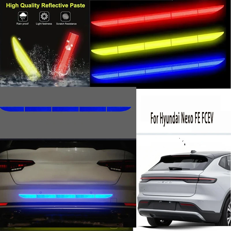 

For Hyundai Nexo FE FCEV 1pcs Reflective Warning Safety Tape-Car Trunk Anti-Collision