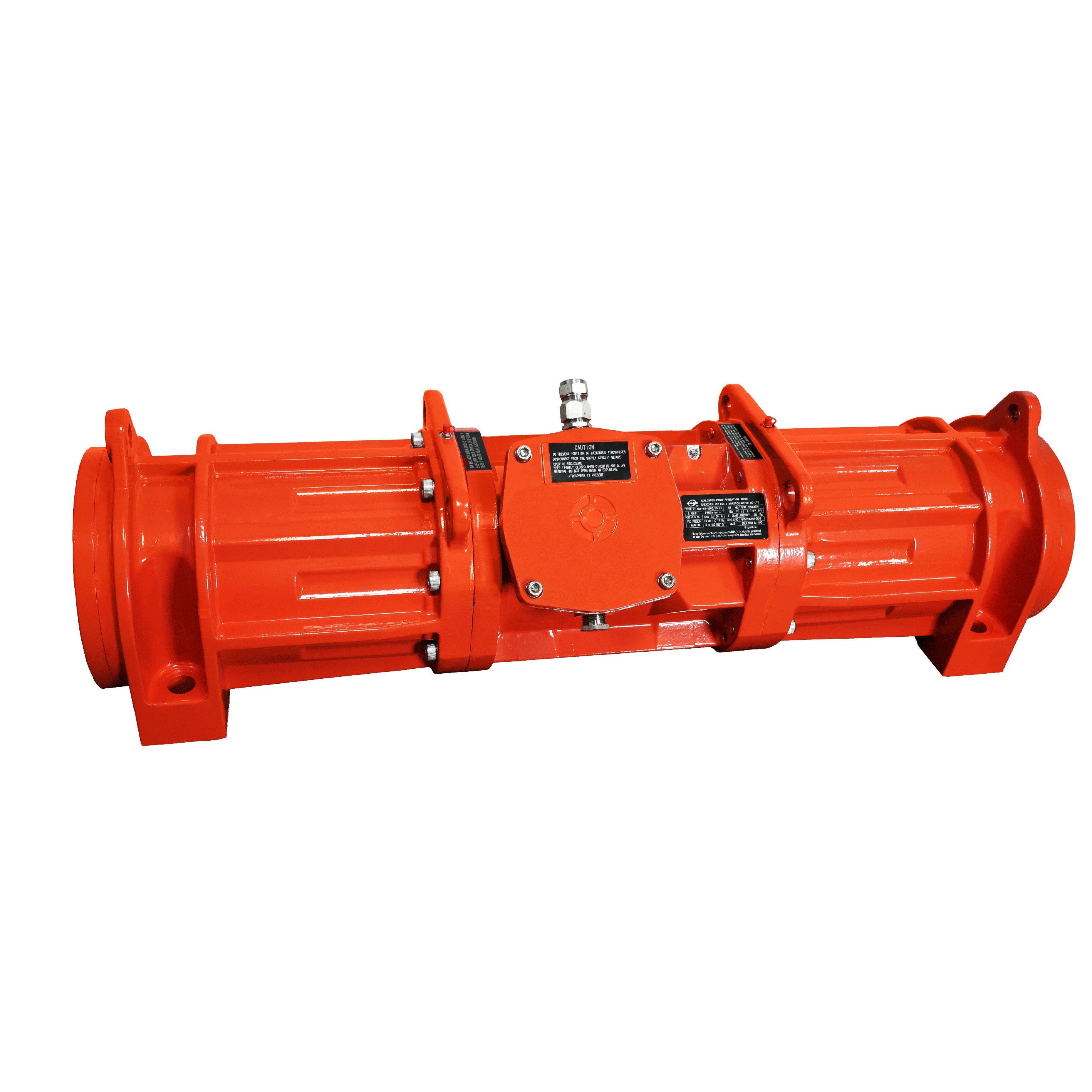 Outdoor 1.1~3.6KW 4-Pole Vibration Motor with Long Rod Excitation Source for Oil Mud Separation Screen