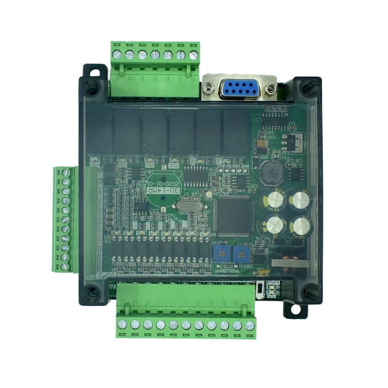 FX3U-14MR FX3U-14MT PLC industrial control board 8 Input 6 Output 6AD 2DA and RS485 RTC Compatible with FX1N and FX2N