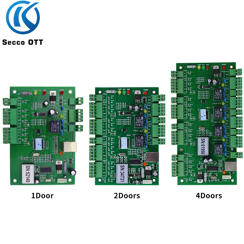 TCP/IP Network Communication Multi-door Control Panel, Single-door Double-door Four-door Wiegand Access Control System