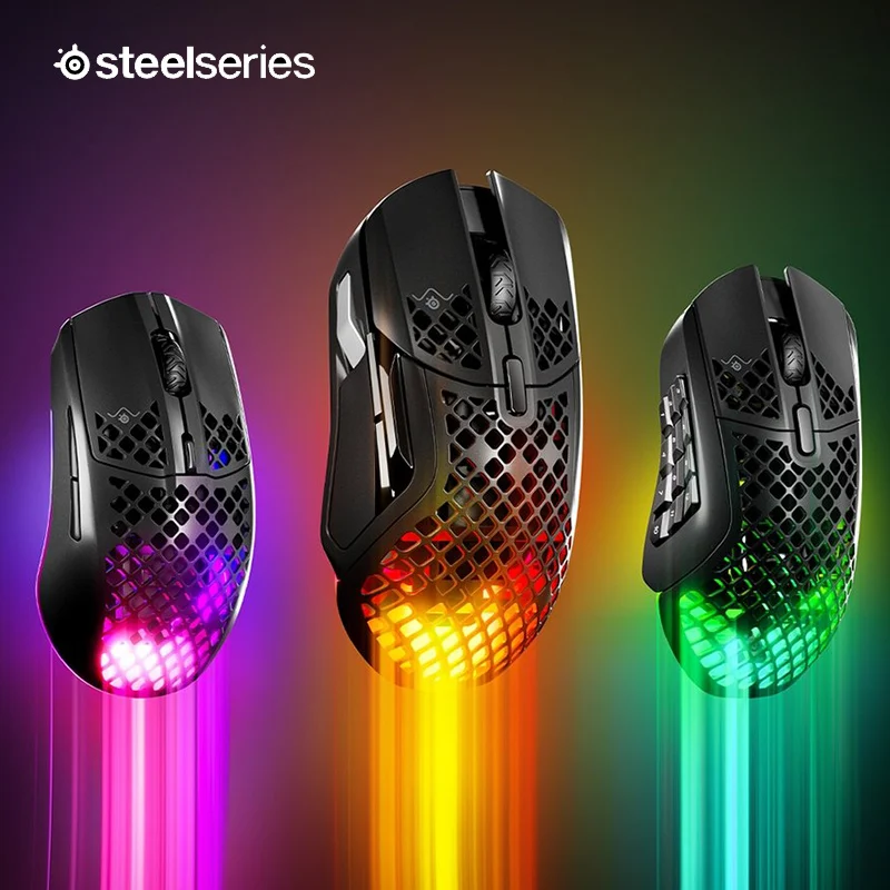 

Steelseries Aerox 5 wireless gaming gaming mouse IP54 protection 66g/74g lightweight 9-key programming