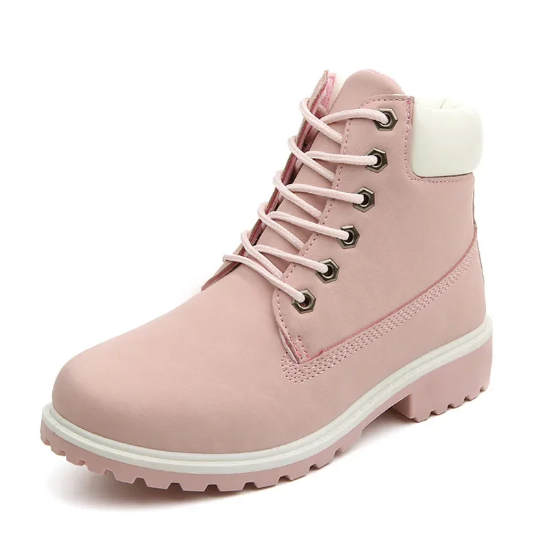 2024 autunno inizio inverno scarpe donna stivali da neve moda donna stivaletti marca antiscivolo Plus Size 41 nero rosa ZH813