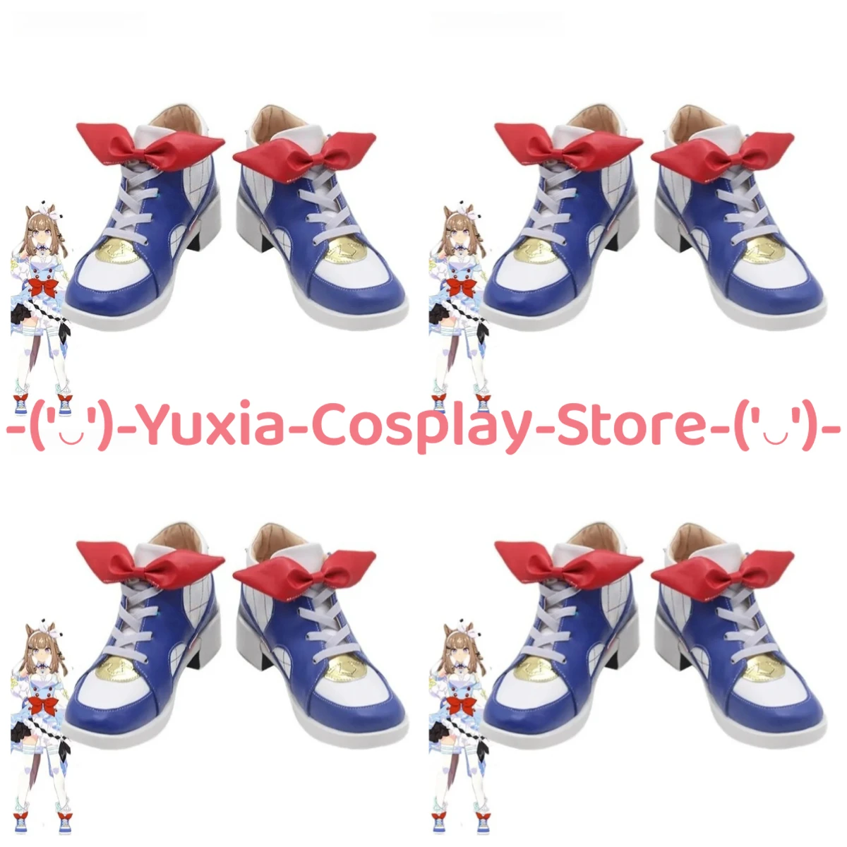 

Yuxiacosplay! Uma Musume Pretty Derby Almond Eye Cosplay Shoes Game Character Prop PU Leather Boots Halloween Party Costume