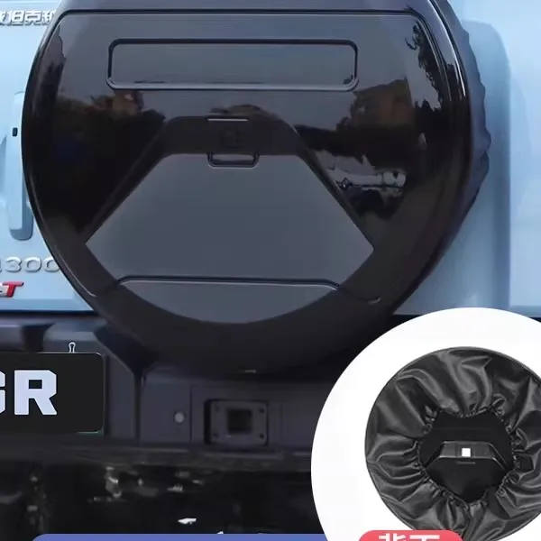 그레이트 월 GWM 탱크 300 2021-2025용 자동차 스페어 타이어 커버 후면 스페어 타이어 보호 커버 액세서리