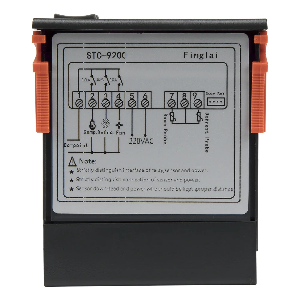 STC-9200 temperature controller with refrigeration defrost fan alarm function and two sensors AC 220V 110V AC/DC 24V 12V