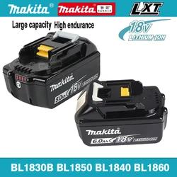 18V 6.0Ah For Makita BL1830 BL1830B BL1840 BL1840B BL1850 BL1850B Power Tools Battery,100% original Makita Rechargeable Battery