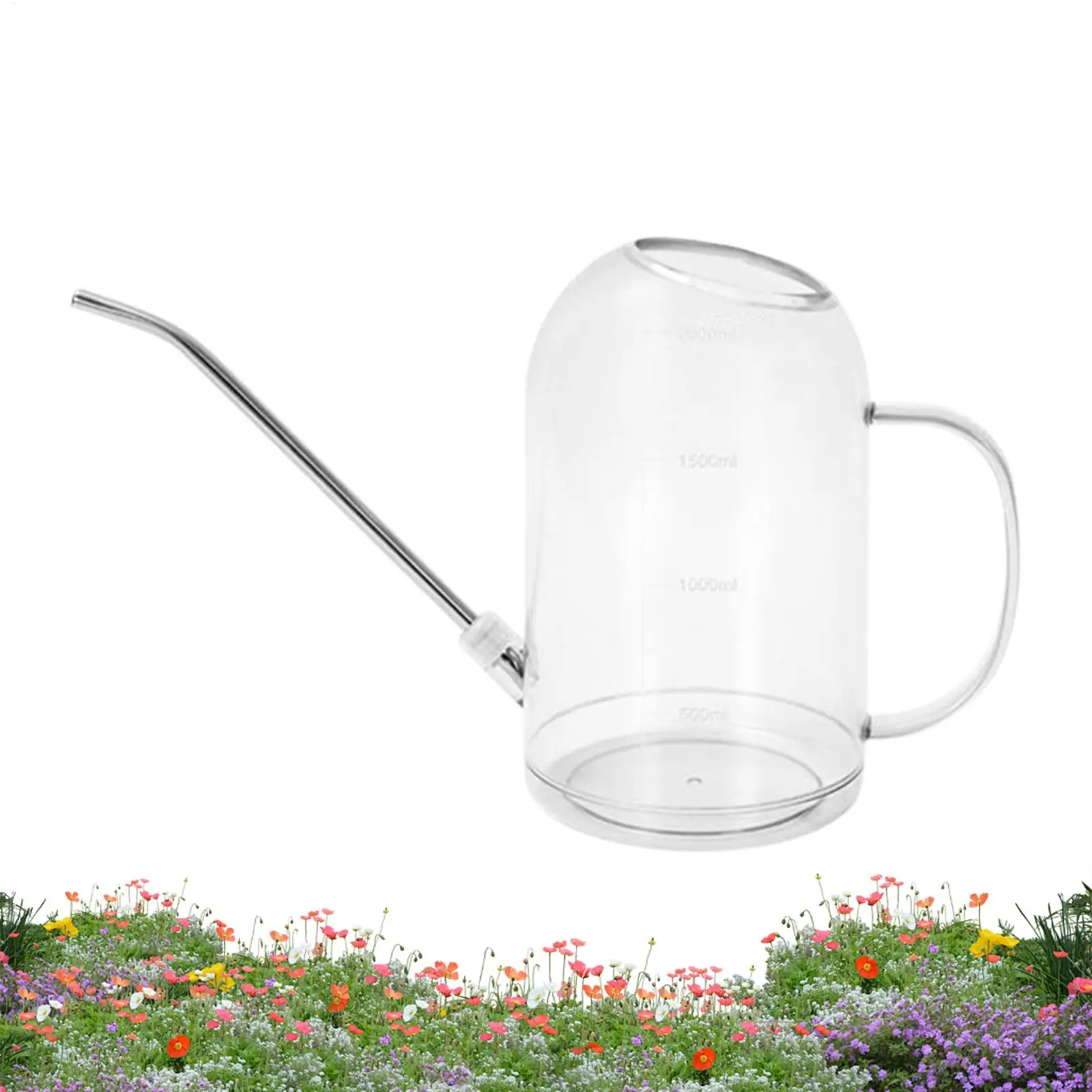 Indoor Plant Watering Can 2 Liter Long Spout Gardening Tool Water Kettle for Home Garden Porch Landscaping & Christmas Use