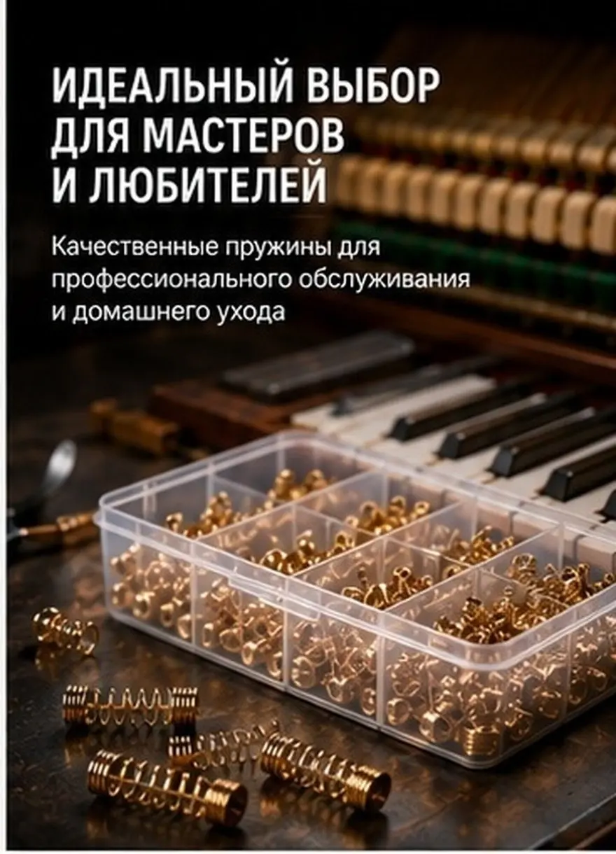 90Pcs Brass Wire Piano Tuning Spiral Spring Upright Piano Repair Part Replacement Instrument Maintenance Accessories Kit