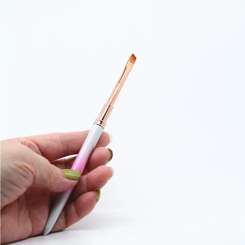 แปรงเพ้นท์เล็บไล่สี 1/8 ชิ้น สำหรับทำเล็บมือ ใช้ในร้านทำเล็บมืออาชีพ สำหรับเพ้นท์ลาย เจลยูวี และต่อเล็บ