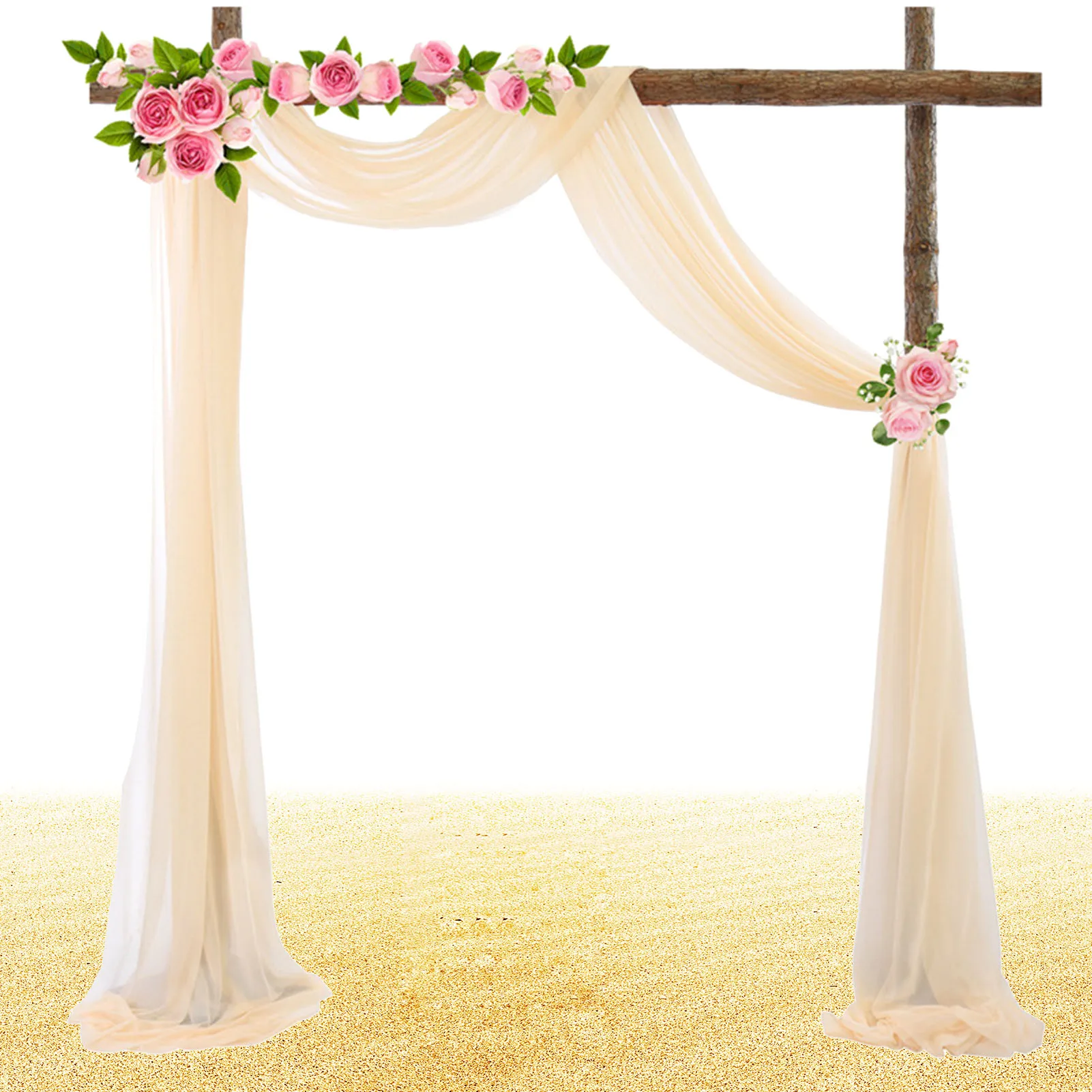 

Wedding Arch Draping Fabric Chiffon Fabric Curtain Drapery Ceremony Reception Party Supplies Hot Sale Arch Drape 70*550cm