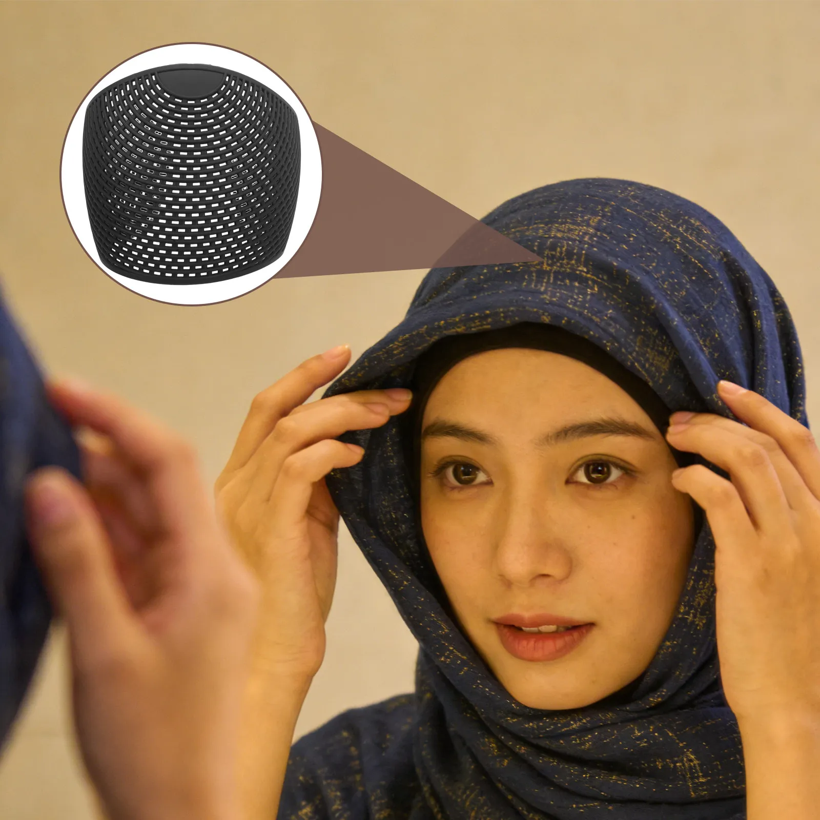 

Lightweight Breathable Hijab Undercap for Women Muslim Secure Fit Nonslip Under Scarf Hat Hairfriendly Gentle Scalp Support
