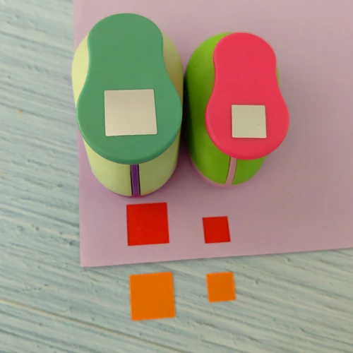 Punzones de espuma EVA de forma cuadrada de 11mm y 18mm, perforadora de papel para tarjetas de felicitación, máquina perforadora artesanal de álbum de recortes hecha a mano