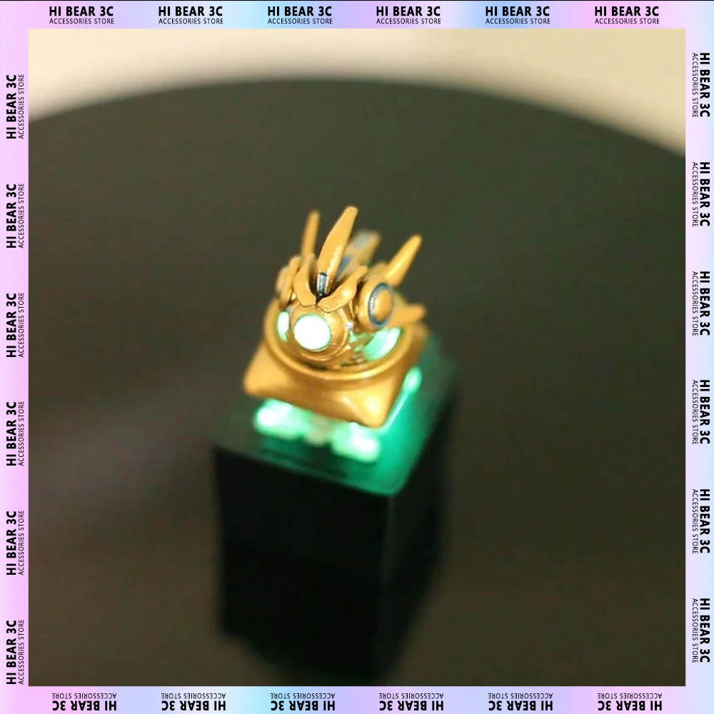 

Starcraft Probe Keycaps Light Transmission Three-dimensional Keycap Resin Custom Keycaps For Keyboard Keycaps Starcraft Figure