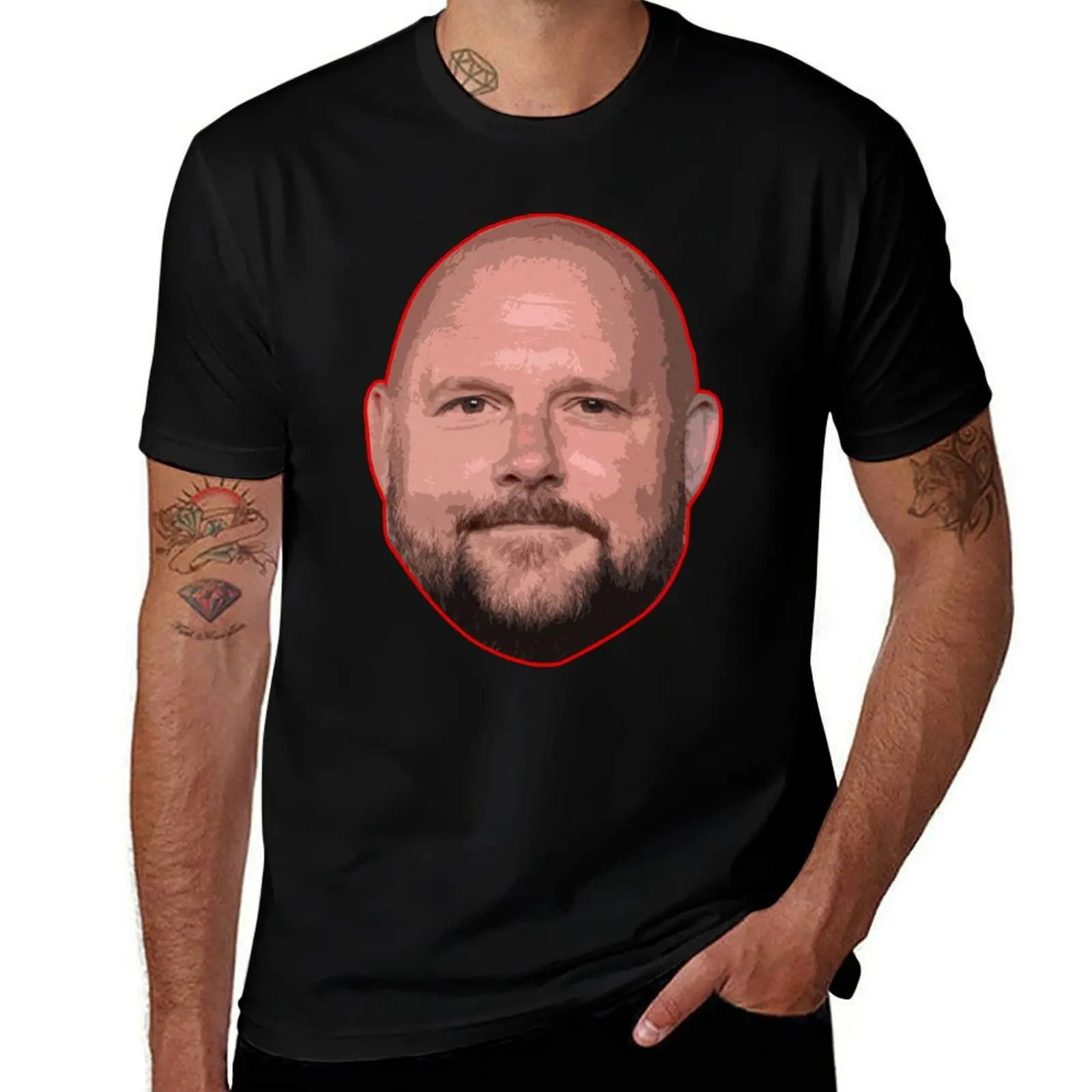 

Brian Daboll Big Head T-Shirt Casual All Match Tee Shirt for Men
