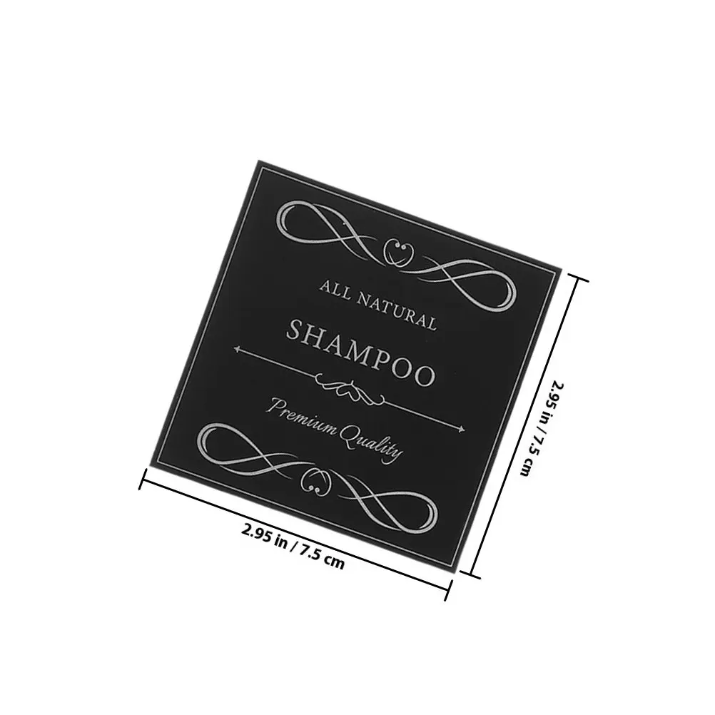 12Pcs Waterproof Soap Dispenser Labels PVC Self-Adhesive Stickers for Hand Soap Shower Bottles Bathroom Shampoo Sorted Stickers