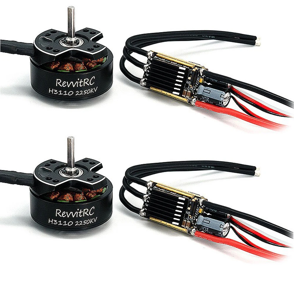 2024 NEW RC Crawler ESC AM32 50A H3110 Motor 1850KV 2250KV APE32 50A With Wi-Fi Link BEC 5-10V For 1/10 Shafty RC Truck