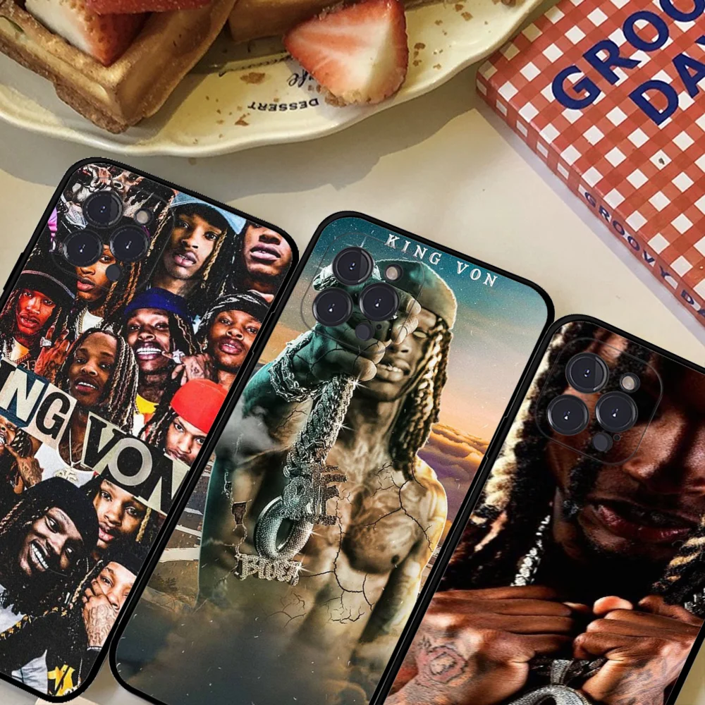 Rapper K-King V-Vons Phone Case For IPhone 16 15 8 7 6 6S Plus X SE XR XS 14 11 12 13 Mini Pro Max Mobile Case