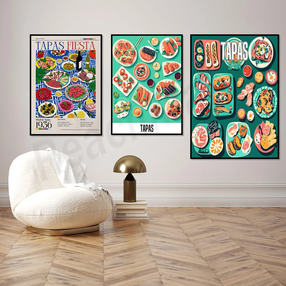 Spanish tapas snack print, foo - đánh giá và giá Food Snacks Restaurant