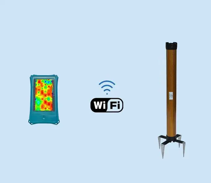 ADMT-3H Golden Rod Groundwater Detector Stratigraphic Analysis Wireless Cable Mobile Phone Connection