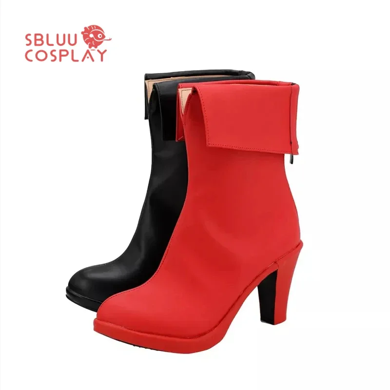 SBluuCosplay femme Clown Joker Cosplay chaussures femmes chaussures bottes sur mesure