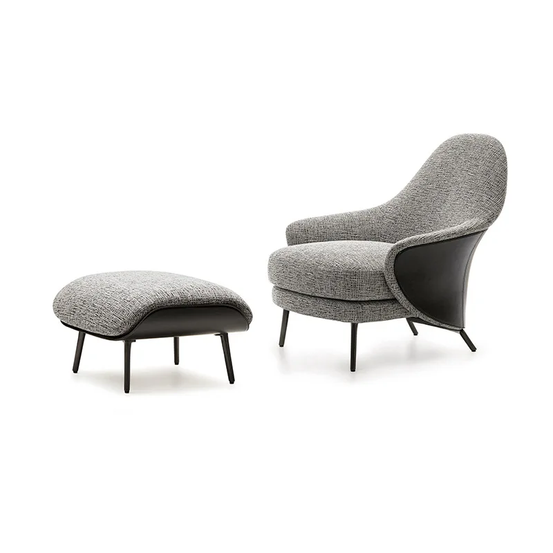 

Italian light luxury single sofa chair leisure chair