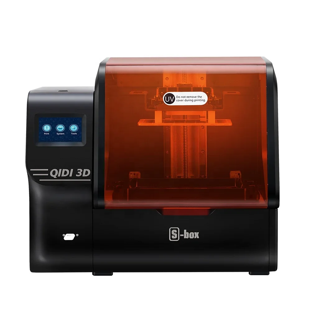 QIDI TECH S-Box Resin 3D Printer 10.1 inch 2K LCD Print with 215x130x200mm Bigger print size,high accuracy printing