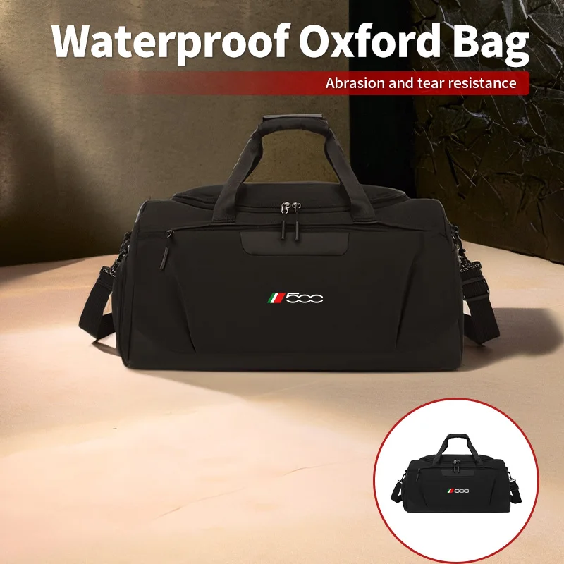 

Car Styling Fitness Organiser Bag Travel Tote Crossbody Storage Bag For FIAT Grande Punto 500 Abarth Tipo Panda Ducato Freemont