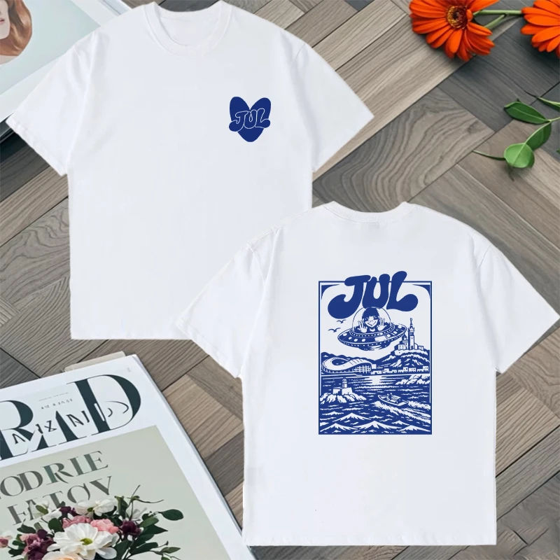 Rapper Jul Graphic T Shirt Trend Fashion Hip Hop T-shirt Casual Cotton Short Sleeve Summer Oversize Streetwear vintage Tee shirt