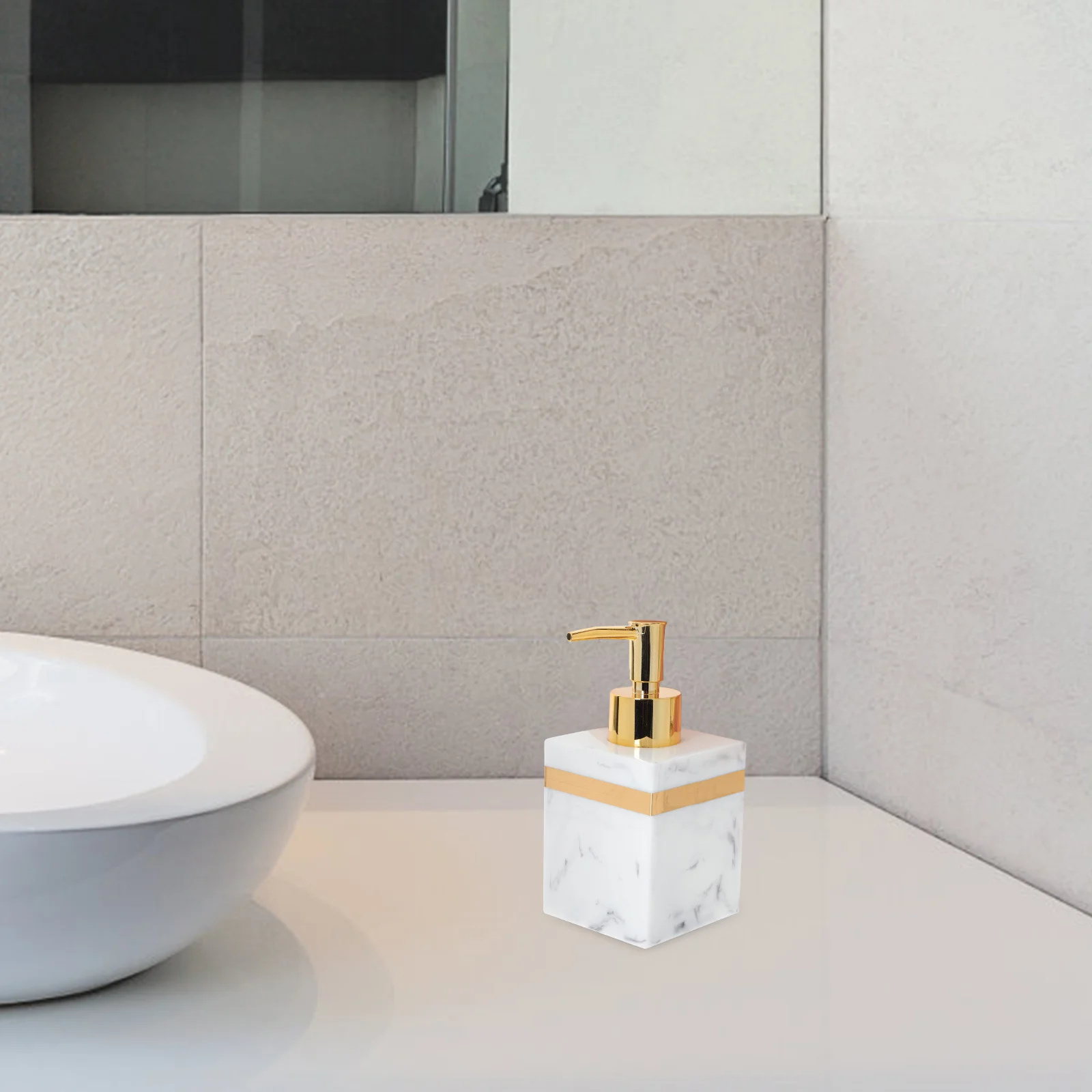 

Press Type Sub Bottle Resin Portable Hand Soap Dispenser For Bathroom Travel Hotel Use Reusable Empty Liquid Container