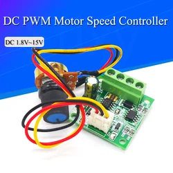 PWM Motor Speed Controller Automatic DC Motor Regulator Control Module Low Voltage DC 1.8V to 15V 2A