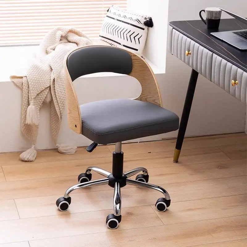 Glides Casters Office Chair Brown Cylinder Soft Revolving Cozy Drift Computer Chair Vanity Wheel Silla De Escritorio Playseat