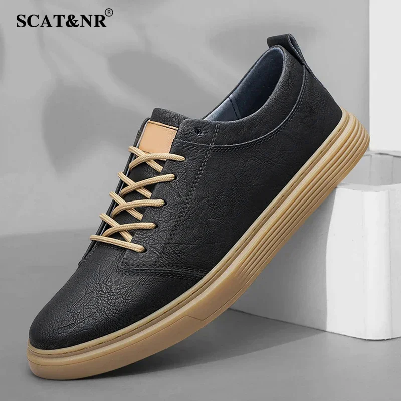 

Men's lace up oxford shoes genuine leather casual shoes outdoor jogging soft soles men's formal shoes big size: 36-47 board