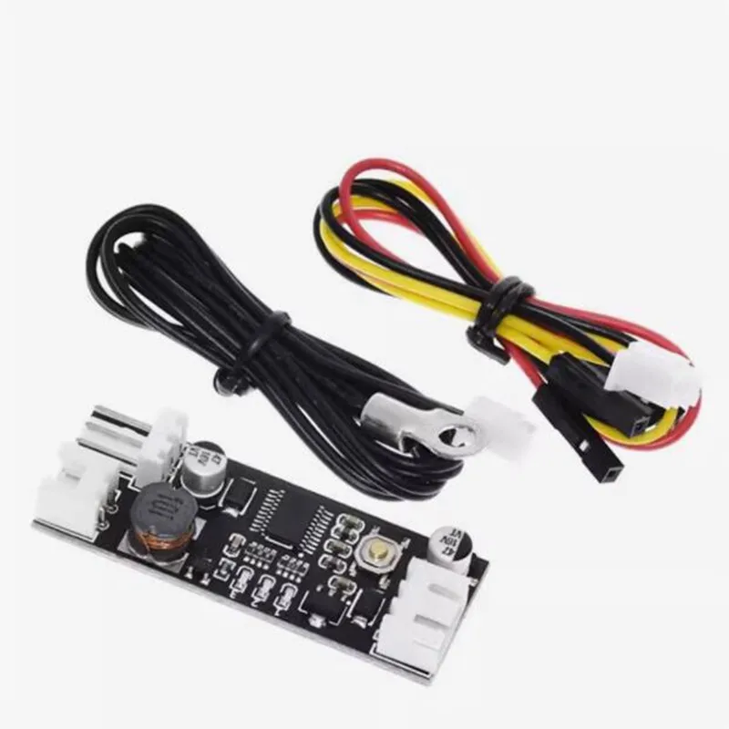 DC 12V PWM Speed Controller Fan Speed Governor 2-3 Wire Computer Temperature control Switch for PC CPU Cooler Fan Alarm