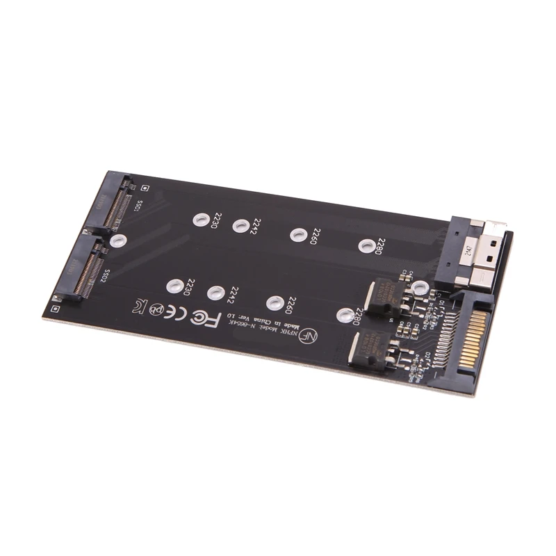 Cartão Split para Mainboard, X8 para VROC, Nvme Duplo, M.2 NGFF para Slimline, NVME Pcie, SSD, Adaptador SATA, SFF-8654, 8I