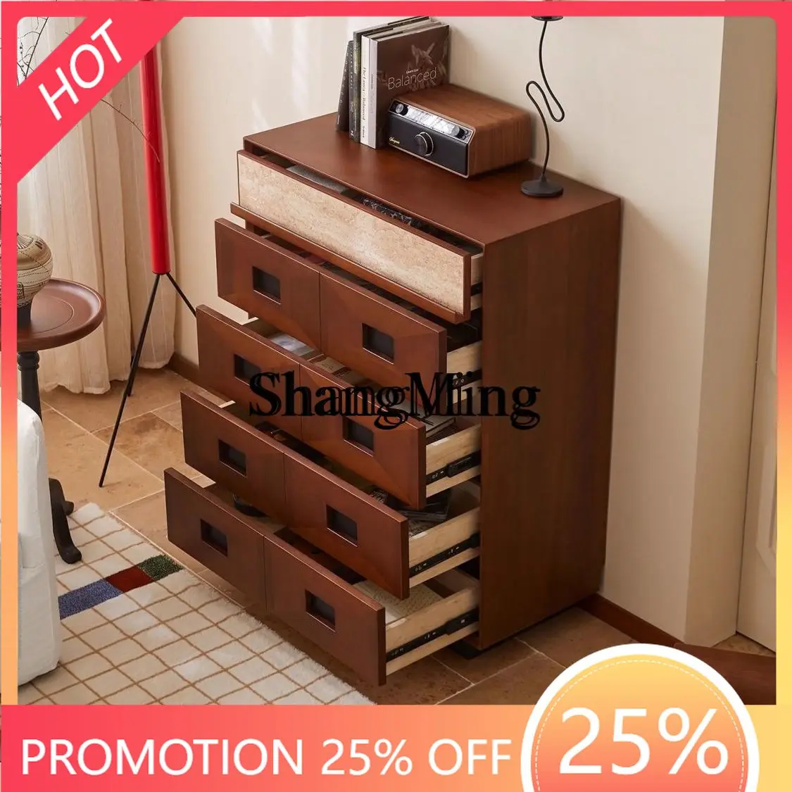 

Деревянная гостиная FG, настенное хранилище в стиле ретро в спальне, прикроватный шкафчик, небольшой боковой шкаф рядом с телевизором