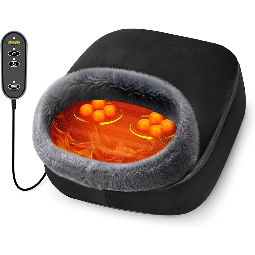 

Eligible Foot Warmer, Birthday Gifts, Shiatsu Foot Massager with Heat for Plantar Fasciitis, Kneading Feet Mas