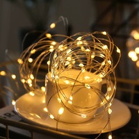 1 Pc 2.5M 80 LED String Lights Battery-Powered For Indoor/Outdoor  Perfect for DIY Parties Weddings Christmas Hallowe Decoration